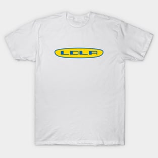 Lola Racing cars 1960's logo - blue print T-Shirt